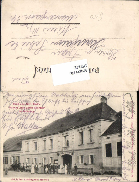 568142,tolle AK Mödring b. Horn Gasthof zum guten Tropfen