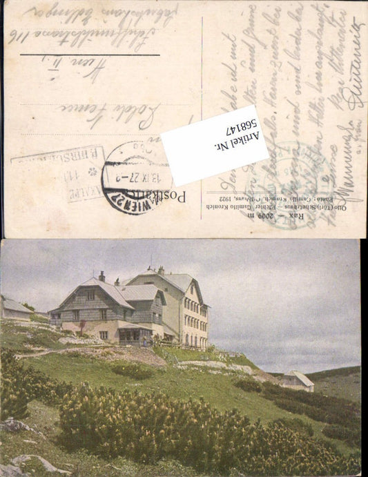 568147,Rax Reichenau Otto Törl Schutzhaus Hirschwang Prein