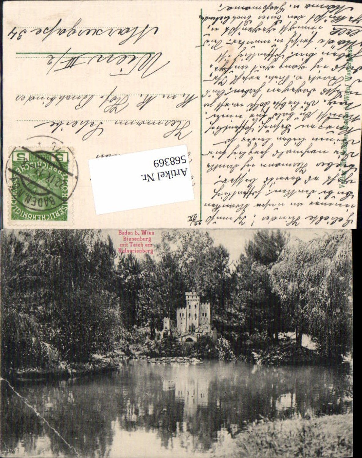 568369,Baden bei Wien Kalvarienberg Teich Bienenburg