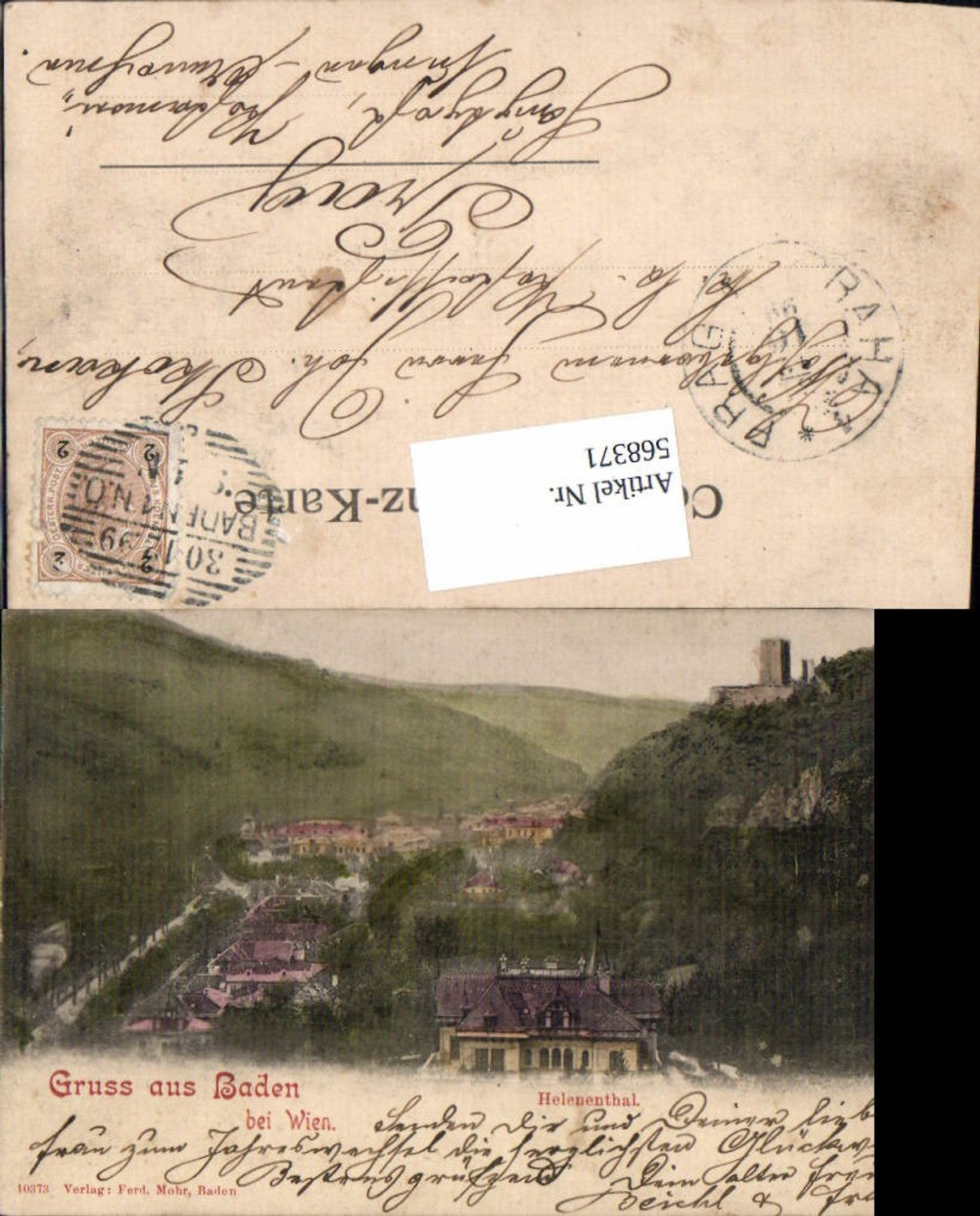 568371,Baden bei Wien Helenenthal Rauheneck