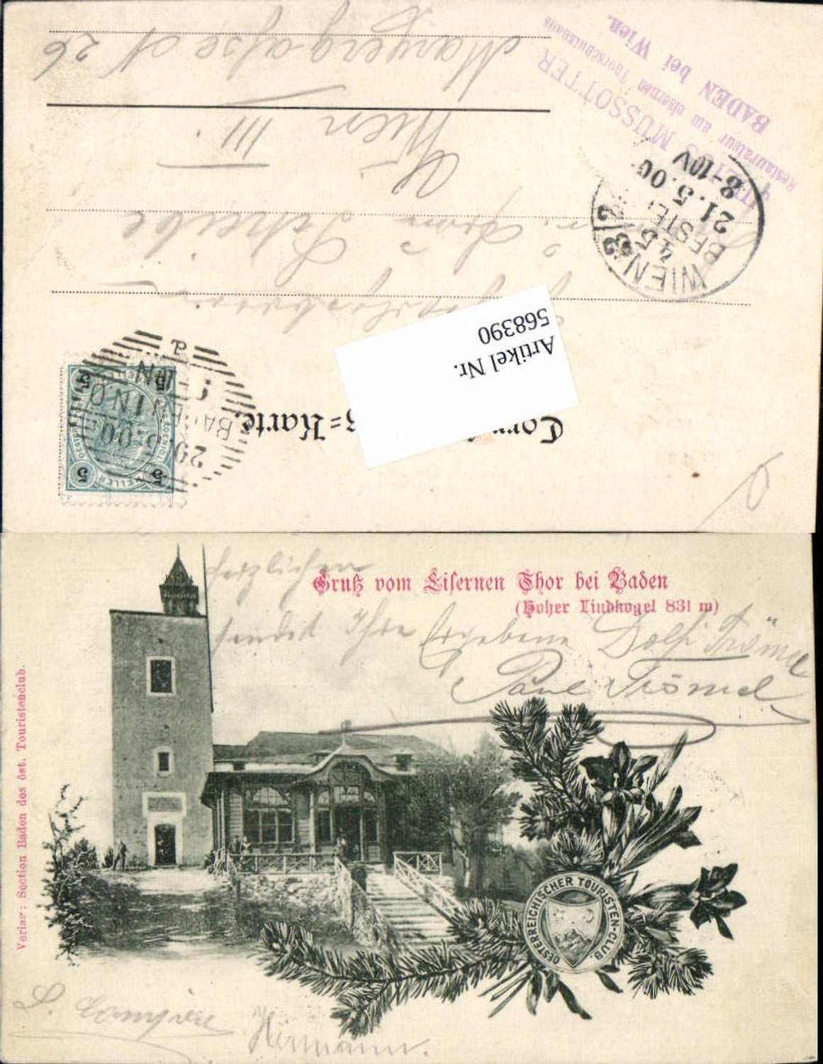 568390,Baden bei Wien Schutzhaus Lindkogel Eisernes Tor