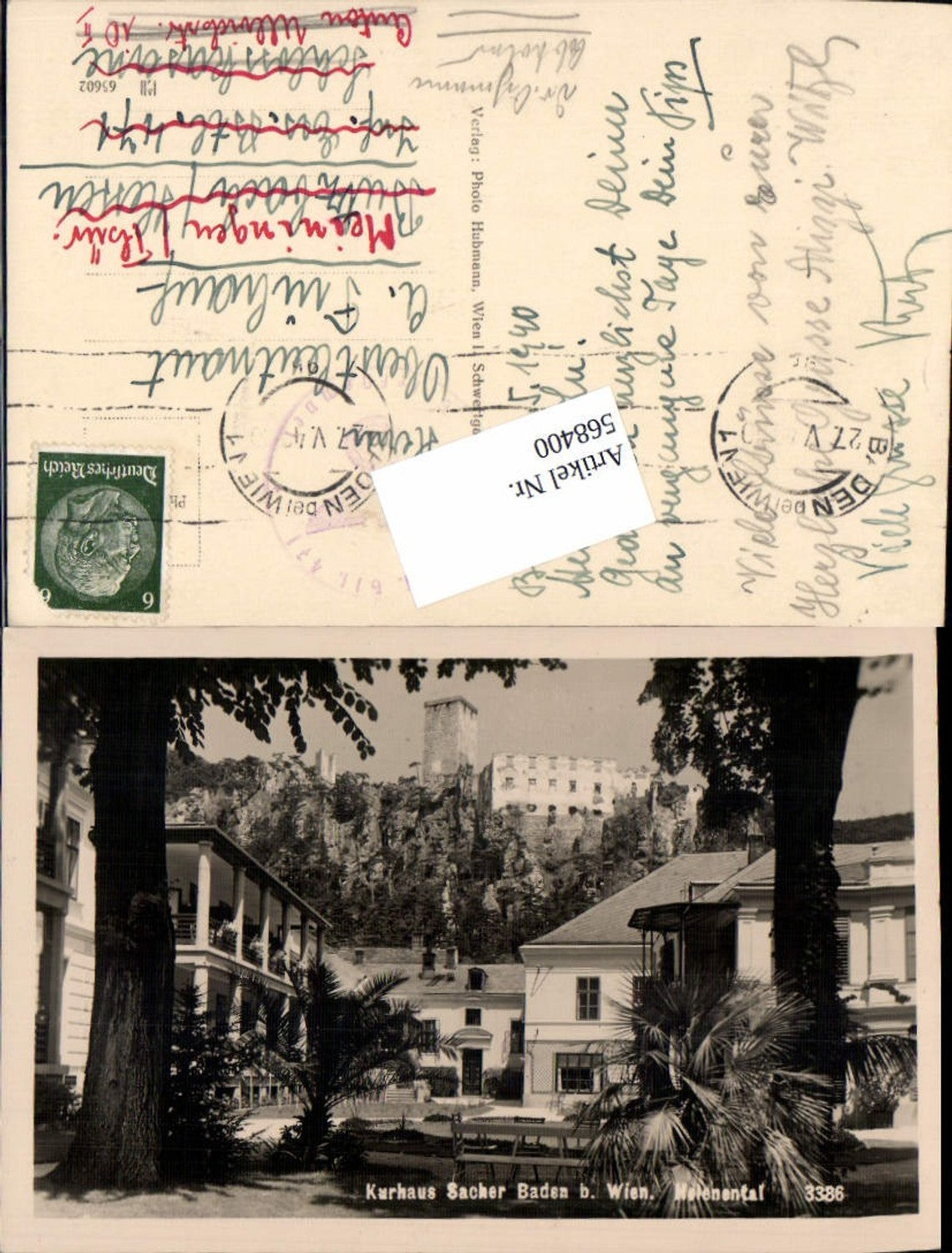 568400,Baden bei Wien Helenental Kurhaus Sacher