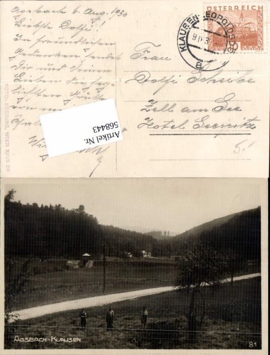 568443,tolle Foto-AK Agsbach bei Klausen Leopoldsdorf Baden