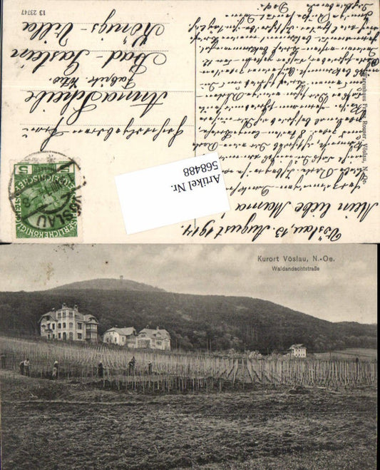 568488,Bad Vöslau Waldandachtstraße Partie Villen Viertel