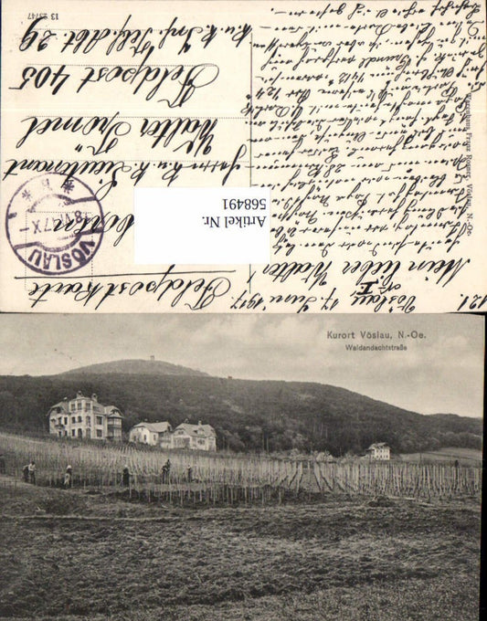 568491,Bad Vöslau Waldandachtstraße Partie Villen Viertel