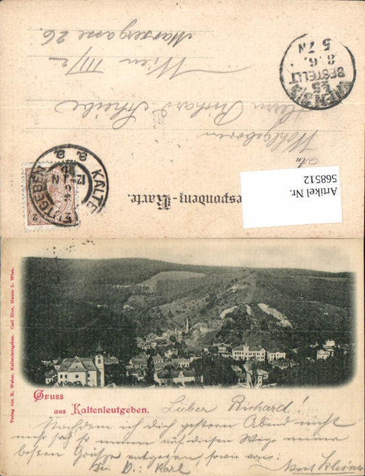 568512,Gruss aus Kaltenleutgeben b. Wien 1898
