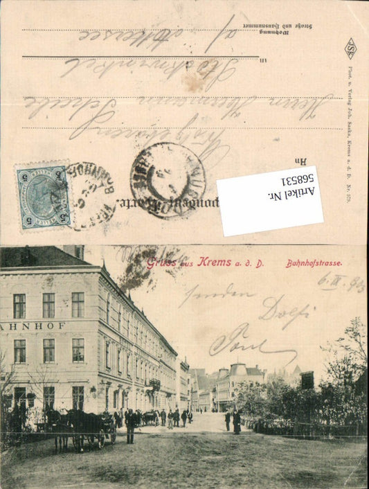 568531,tolle Krems an der Donau Bahnhof Kutsche Bahnhofstrasse pub Saska 579