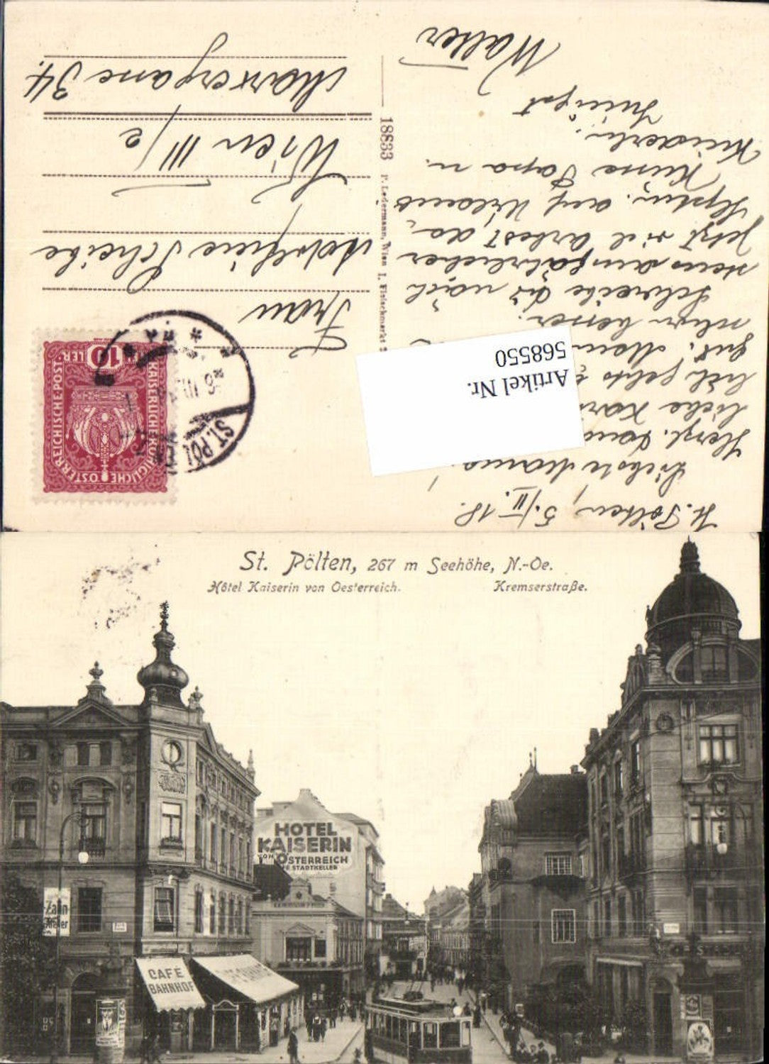 568550,St. Pölten Hotel Kaiserin von Österreich Kremserstraße pub Ledermann 18833