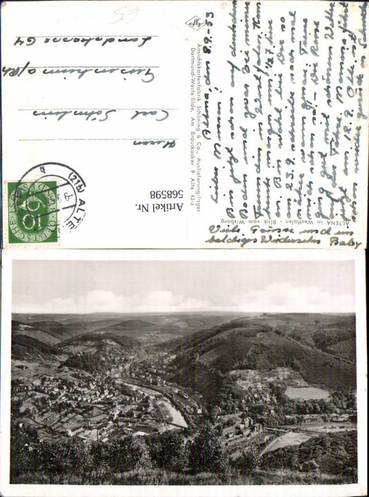 568598,Altena i. Westfalen Blick v. Wixberg