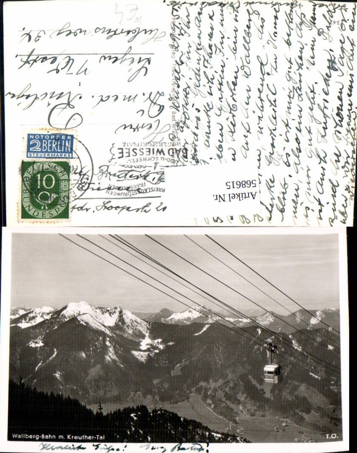 568615,Wallbergbahn m. Kreuther-Tal Gondel Seilbahn Rottach-Egern