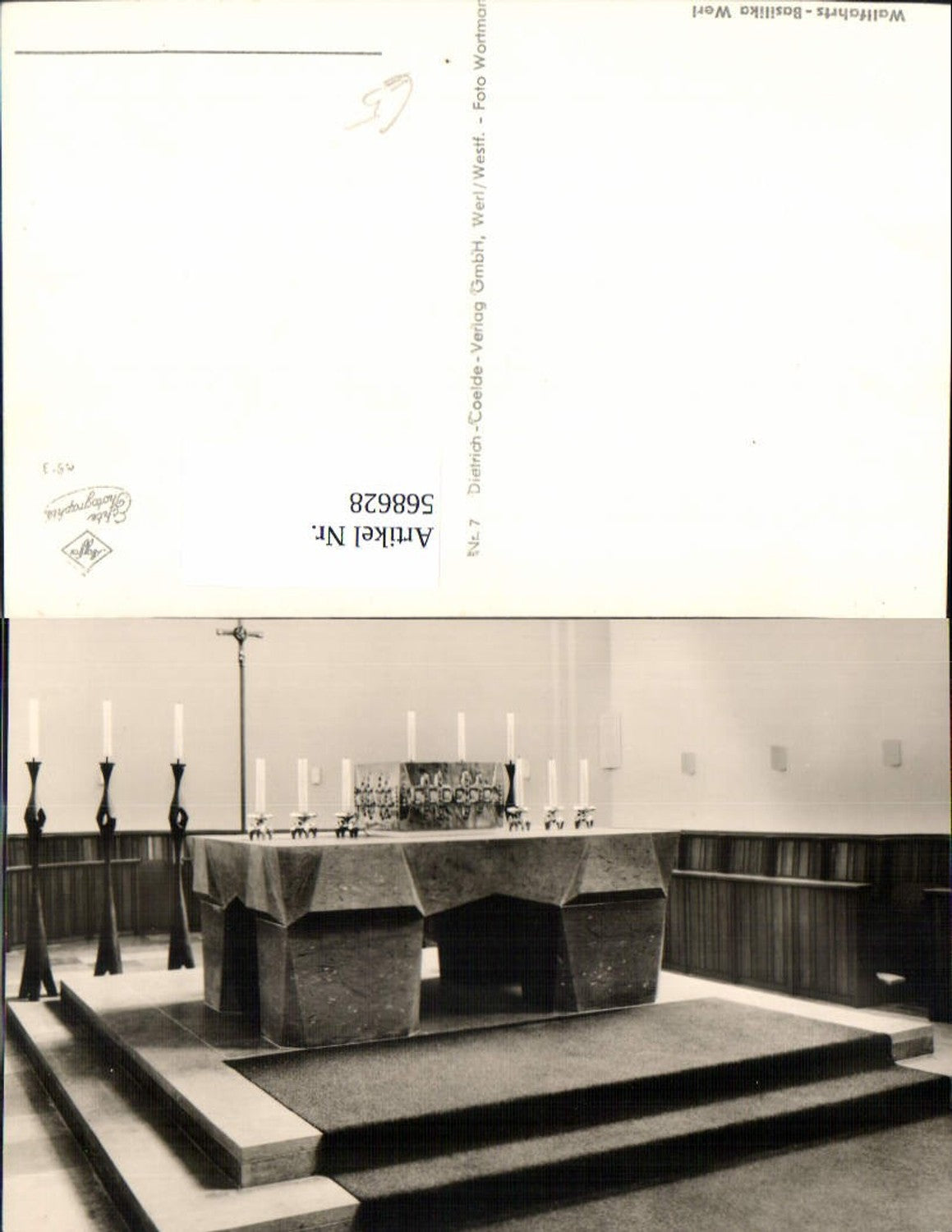 568628,Foto Ak Werl i. Westfalen Inneres Wallfahrtskirche Kirche Altar