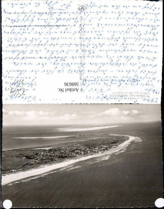 568636,Luftbild Wangerooge Strand Ufer Insel Friesland