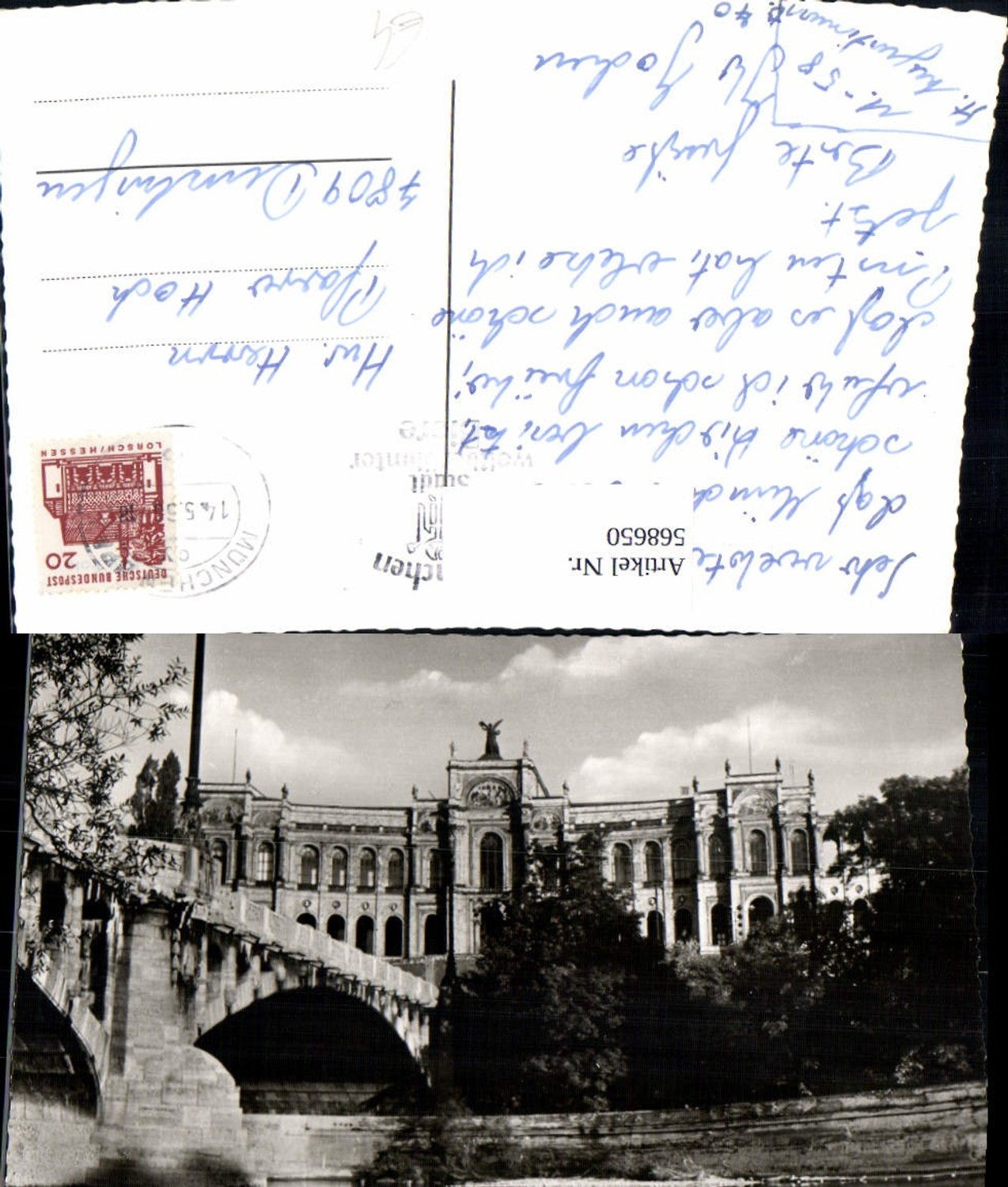 568650,München Maximilianeum Brücke