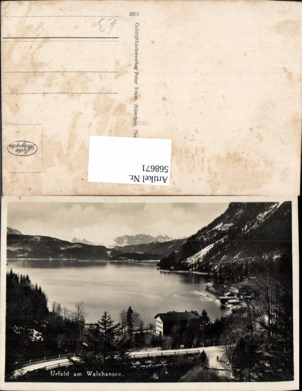 568671,Foto Ak Urfeld am Walchensee Kochel am See