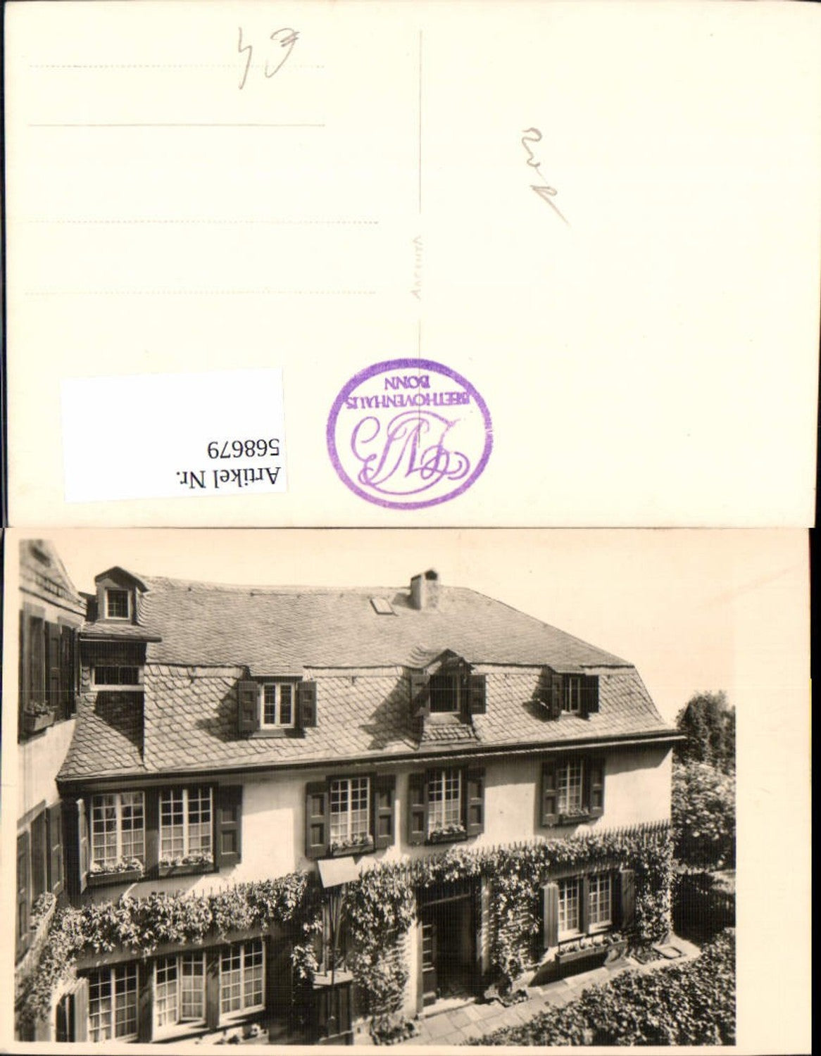 568679,Foto Ak Bonn Beethovenhaus