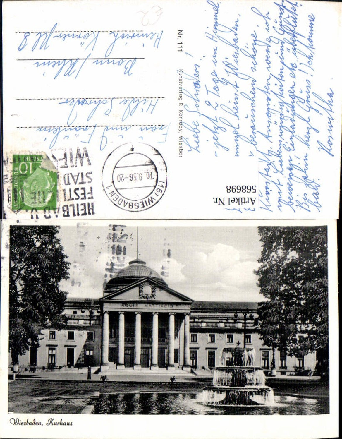 568698,Wiesbaden Kurhaus Springbrunnen Brunnen