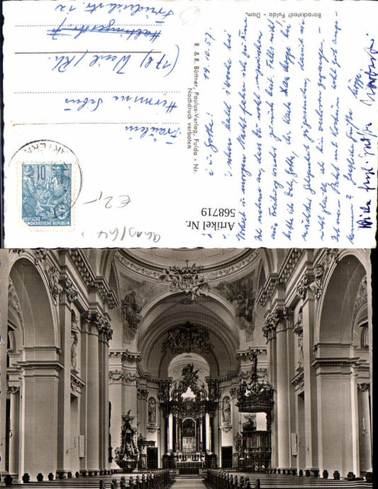 568719,Fulda Barockstadt Dom Inneres