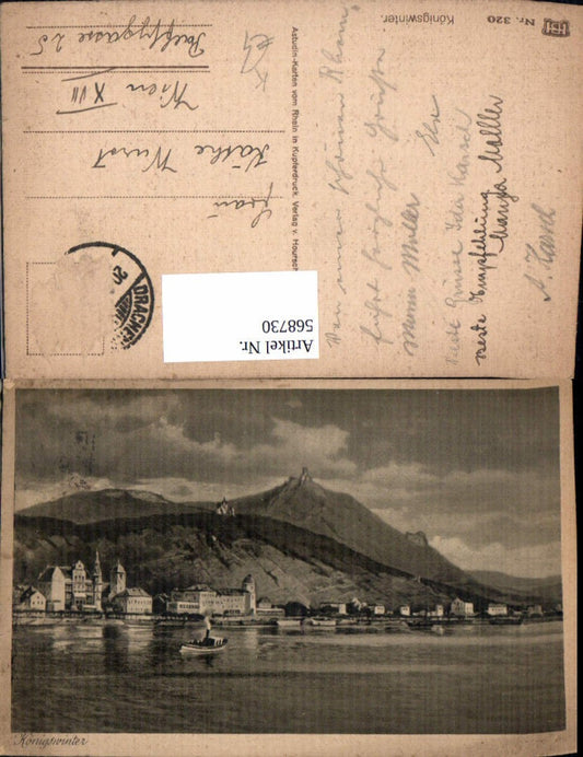 568730,Künstler Ak Königswinter Schiff Dampfer