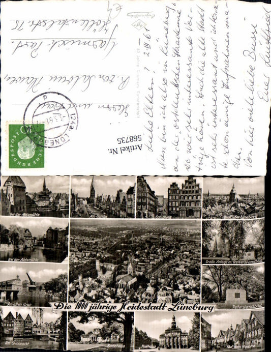 568735,Mehrbild Ak Lüneburg Abtsmühle Badehaus Rathaus Am Sande