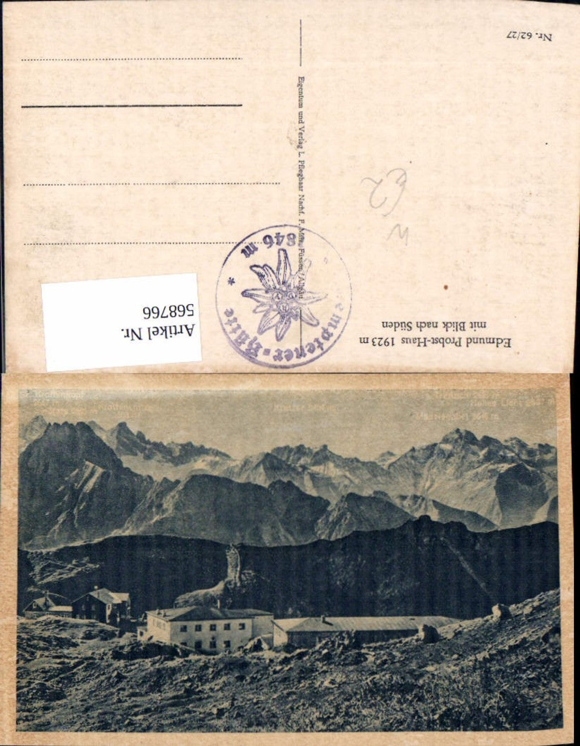 568766,Oberstdorf Edmund-Probst-Haus m. Blick nach Süden