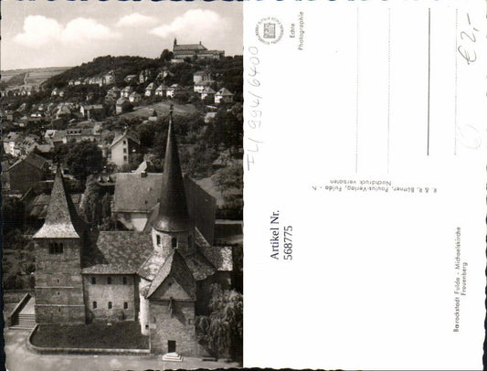 568775,Foto Ak Fulda Michaelskirche Frauenberg Kirche