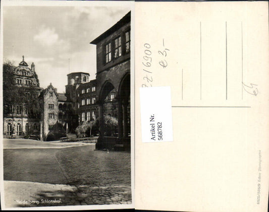 568782, Photo Ak Heidelberg Castle Courtyard