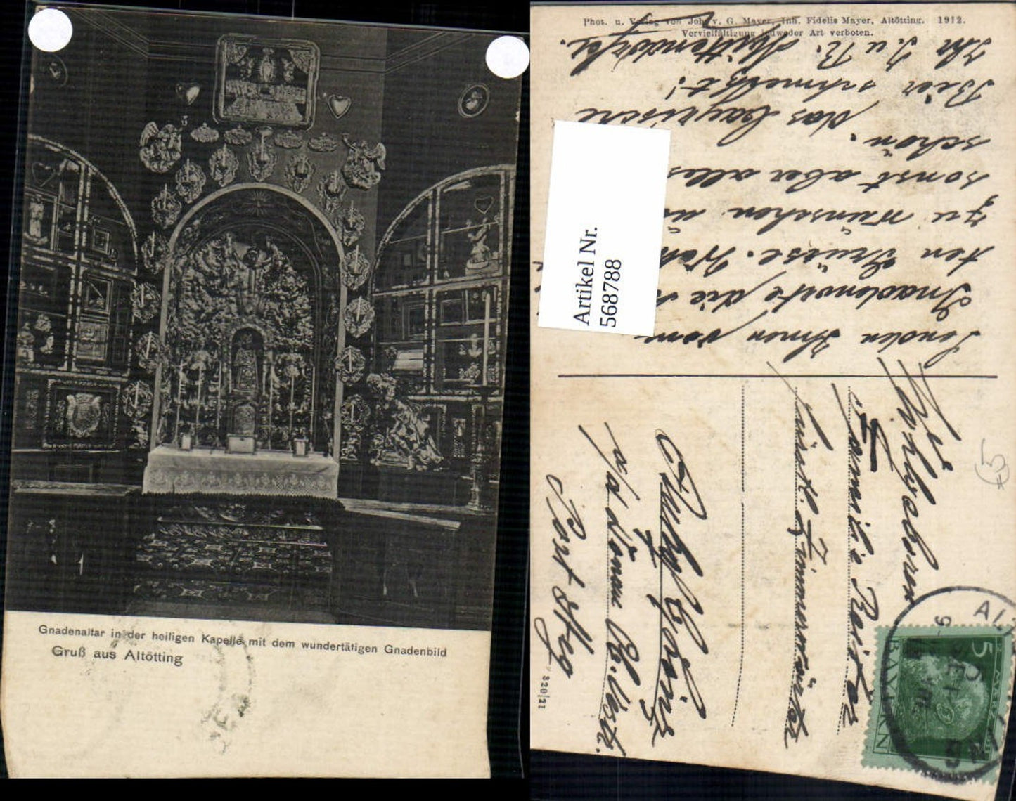 568788,Altötting Gnadenaltar Kapelle
