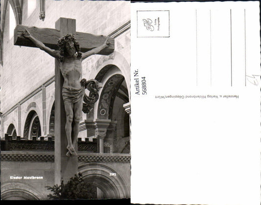 568804, Photo Ak Maulbronn Monastery Cross Religion
