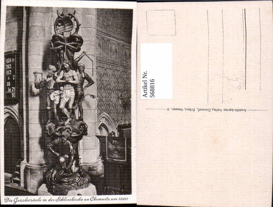568816,Chemnitz Schlosskirche Geisslersäule Statue