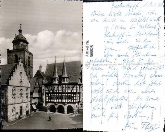 568828,Foto Ak Alsfeld Marktplatz Ostseite