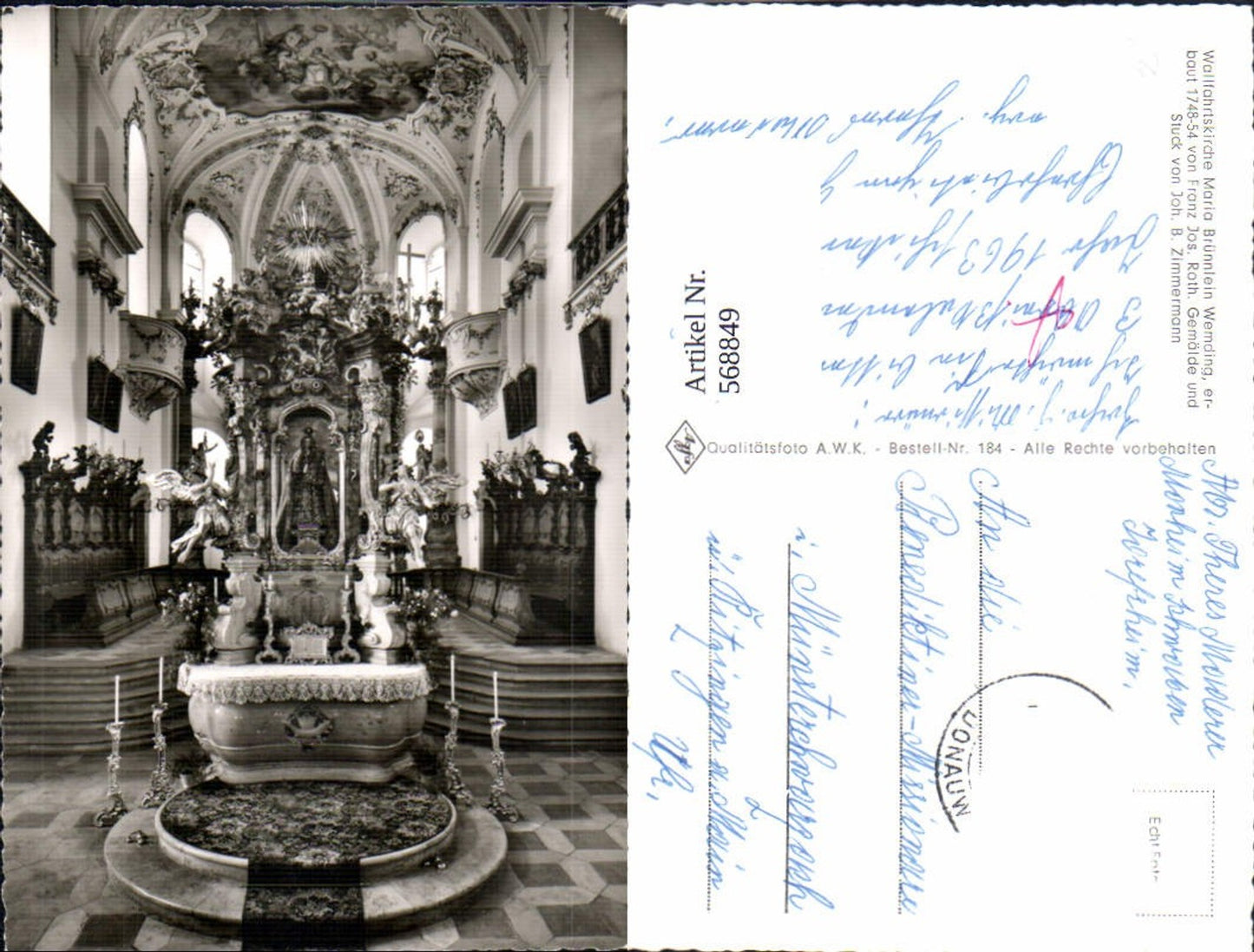 568849,Maria Brünnlein Wemding Wallfahrtskirche Altar