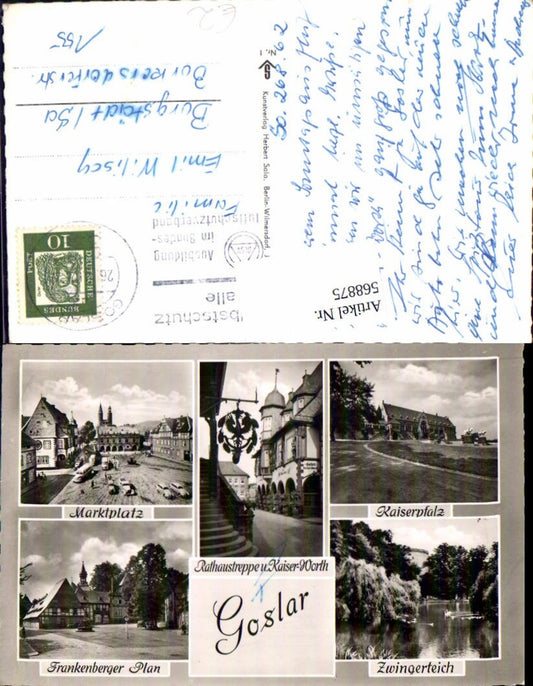 568875,Mehrbild Ak Goslar Rathaus Kaiserpfalz Marktplatz