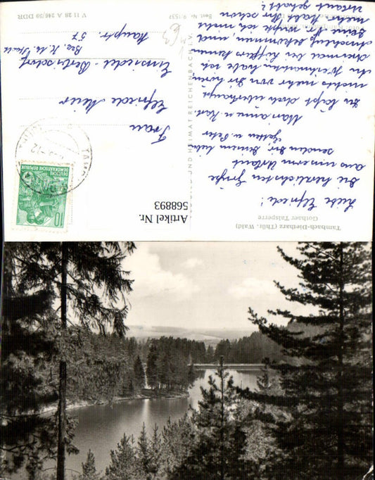 568893,Tambach-Dietharz Thüringer Wald Gothaer Talsperre pub VEB 9/1537