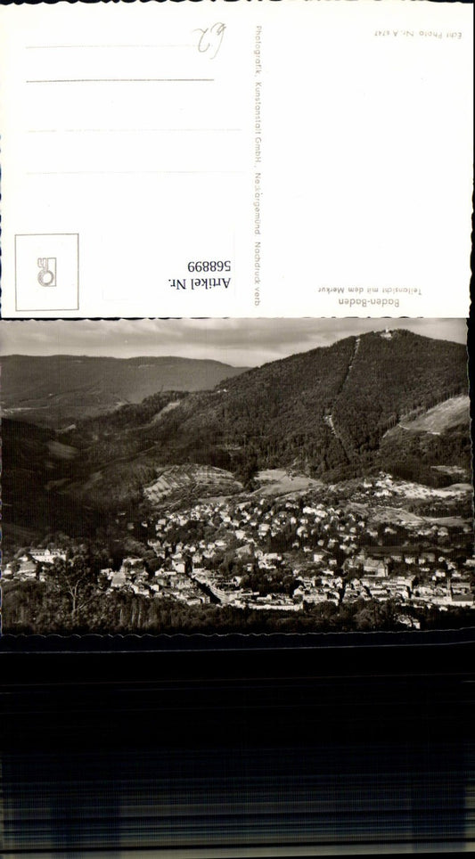 568899, Photo Ak Baden-Baden partial view md Merkur