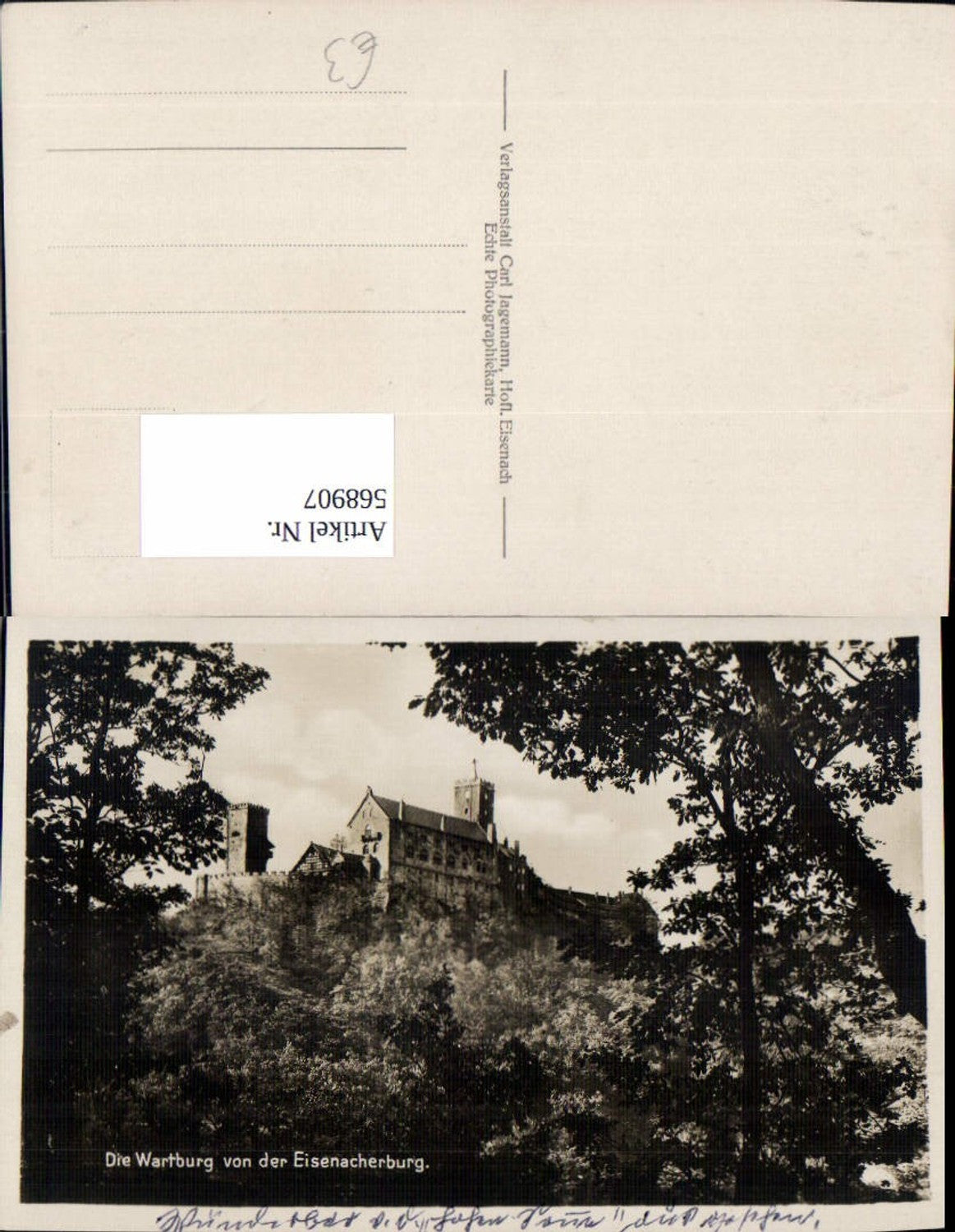 568907,Eisenach Wartburg Burg Blick v. d. Eisenacherburg