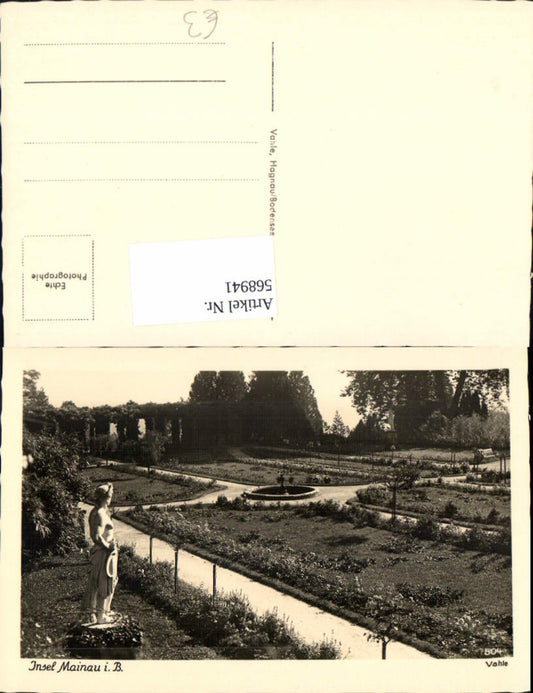 568941, Photo Ak Mainau Island in Lake Constance Statue Park Litzelstetten Constance