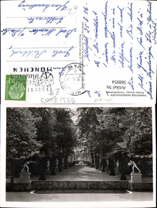 568954,Hannover Herrenhausen Großer Garten Gartentheater Stempel Besucht Deutsche Museum München