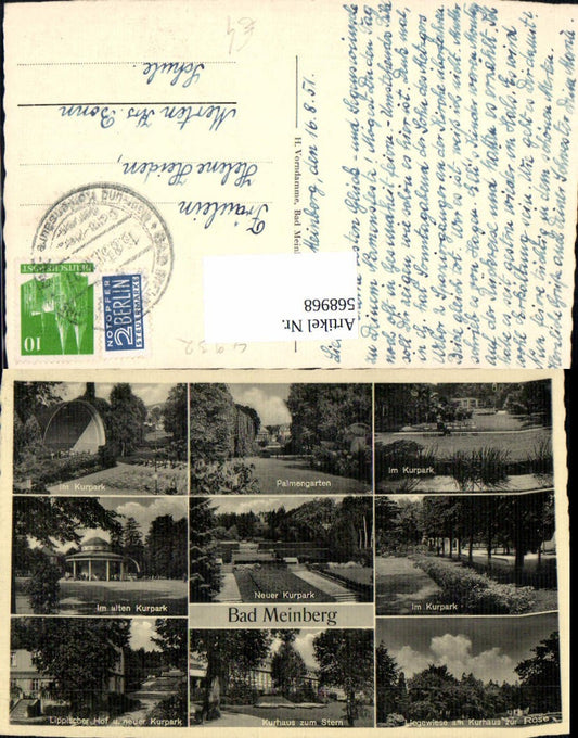 568968,Mehrbild Ak Bad Meinberg Palmengarten Kurpark Kurhaus Horn-Bad Meinberg