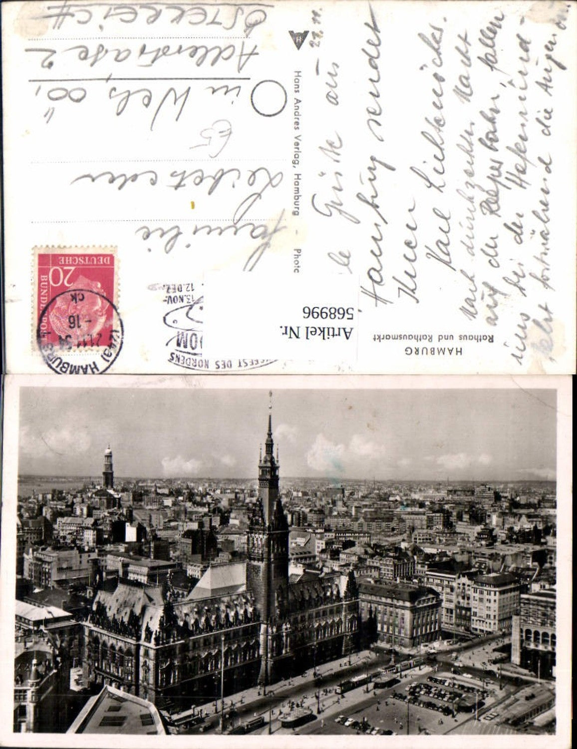 568996,Hamburg Rathaus u. Rathausmarkt