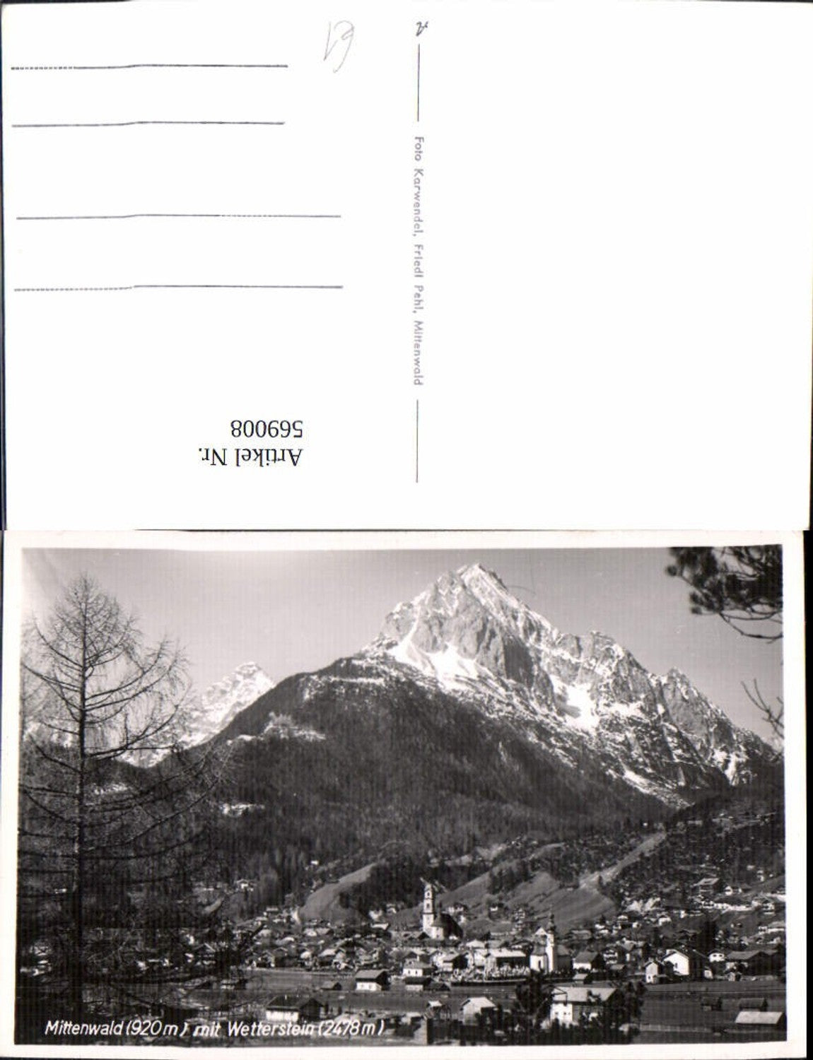 569008,Mittenwald m. Wetterstein