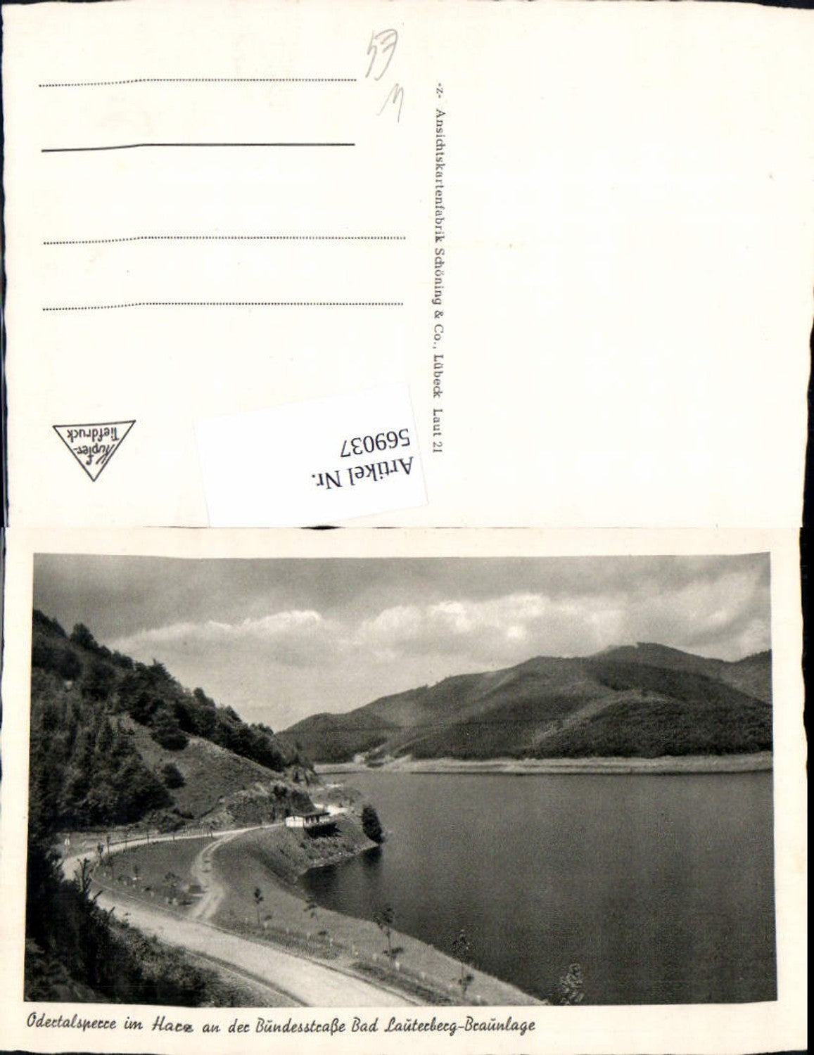 569037,Bad Lauterberg im Harz Braunlage Odertalsperre Talsperre