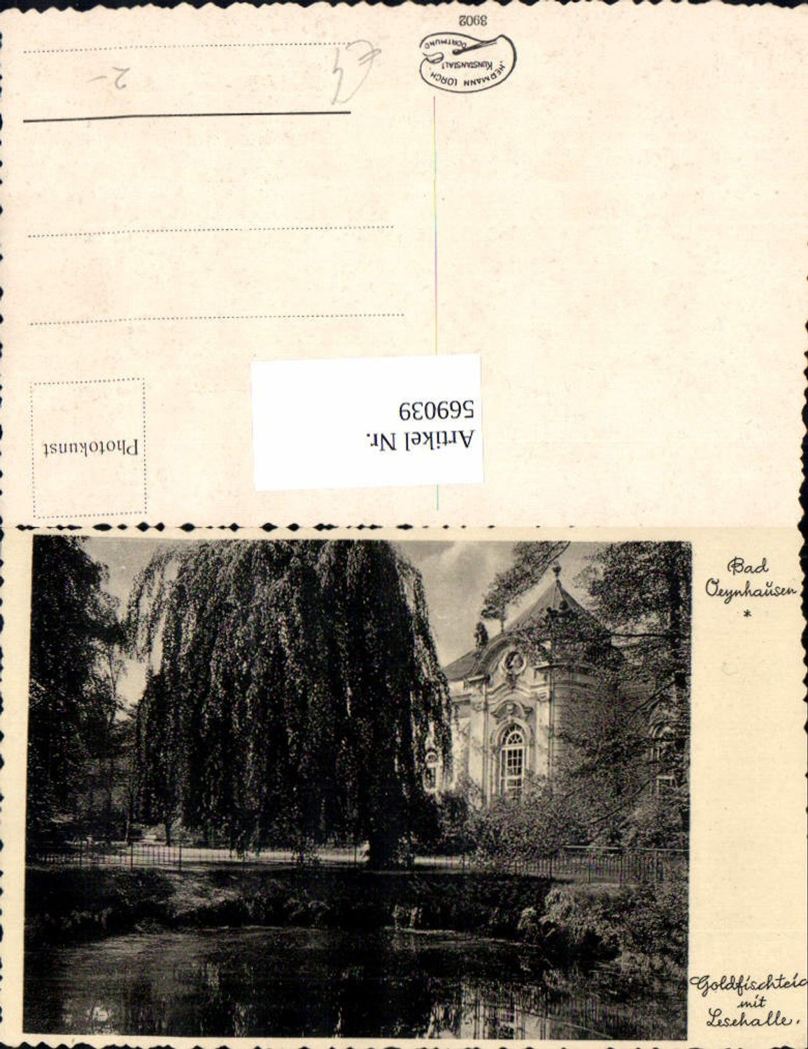 569039,Bad Oeynhausen Goldfischteich m. Lesehalle