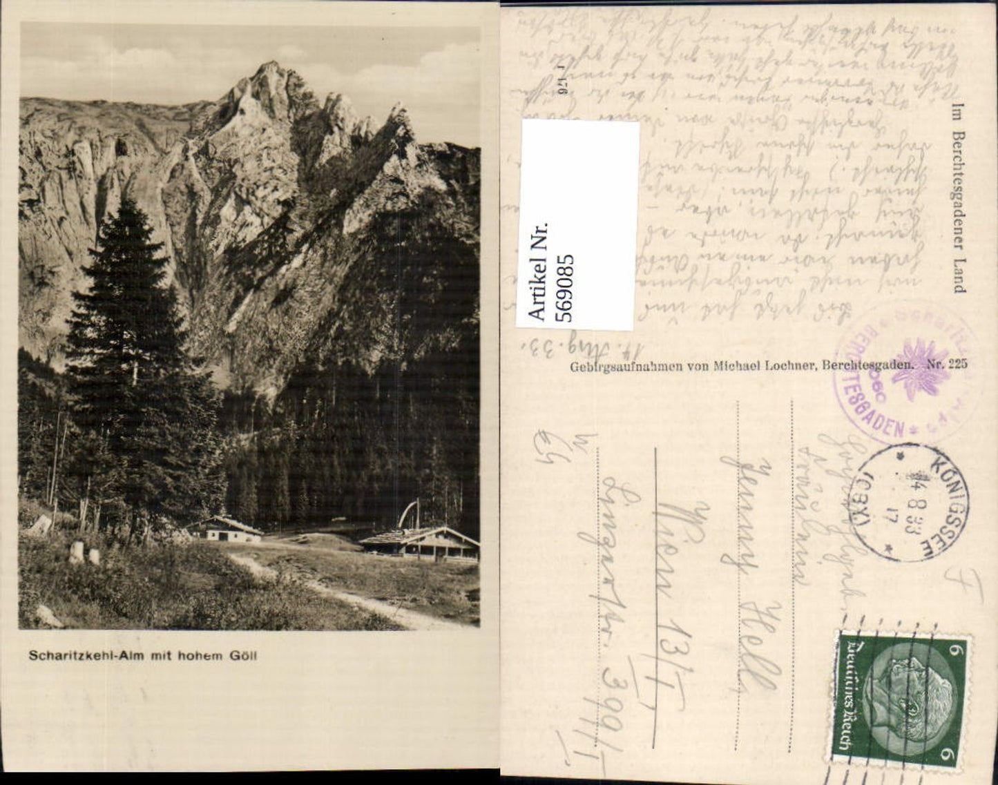 569085, Berchtesgaden Scharitzkehlalm m. Hohen Göll