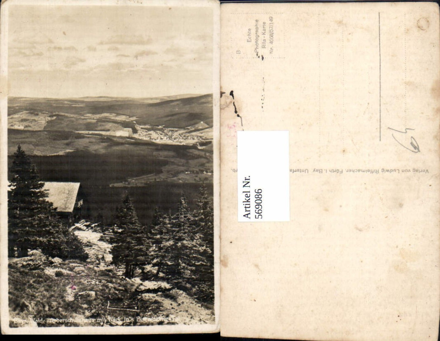 569086,Arberschutzhaus Bayerisch Eisenstein Blick ins Eisensteiner Tal