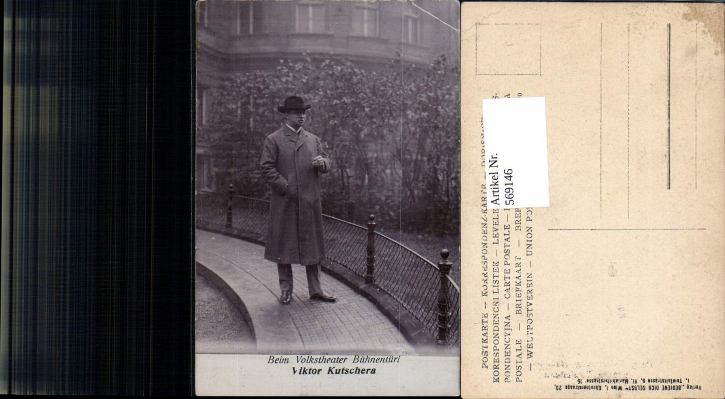 569146,Viktor Kutschera am Wien Volkstheater Theater Schauspieler