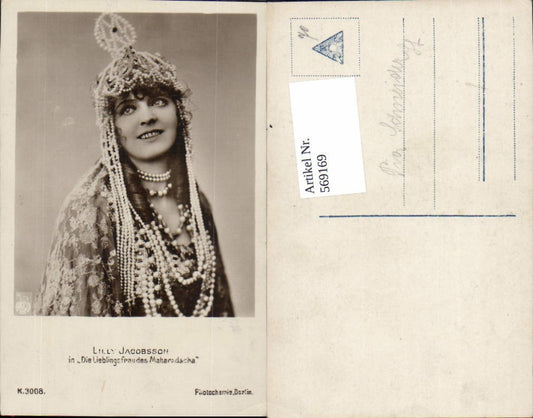 569169,Schauspielerin Lilly Jacobsson Die Lieblingsfrau d. Maharadscha pub Photochemie K 3008