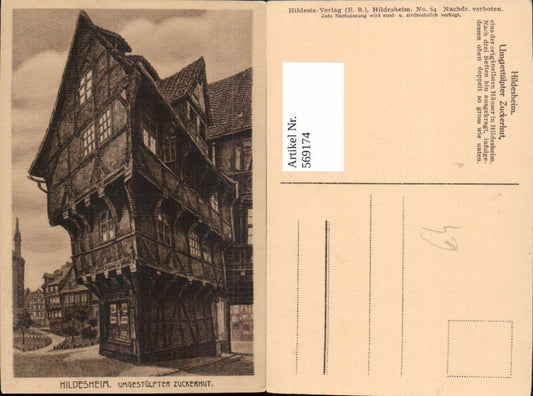 569174,Hildesheim Umgestülpter Zuckerhut Fachwerkhaus