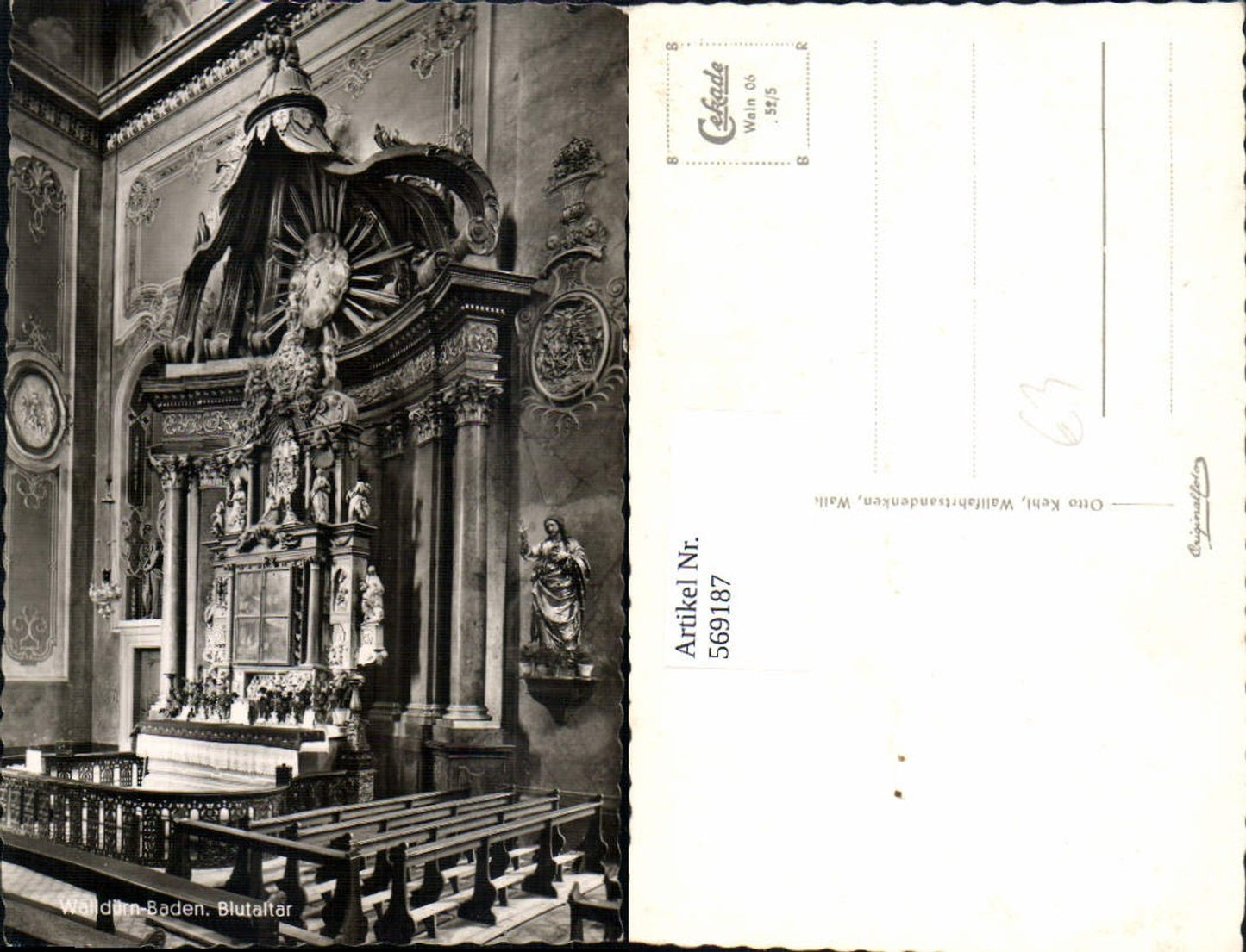 569187,Walldürn Blutaltar Kirche Altar