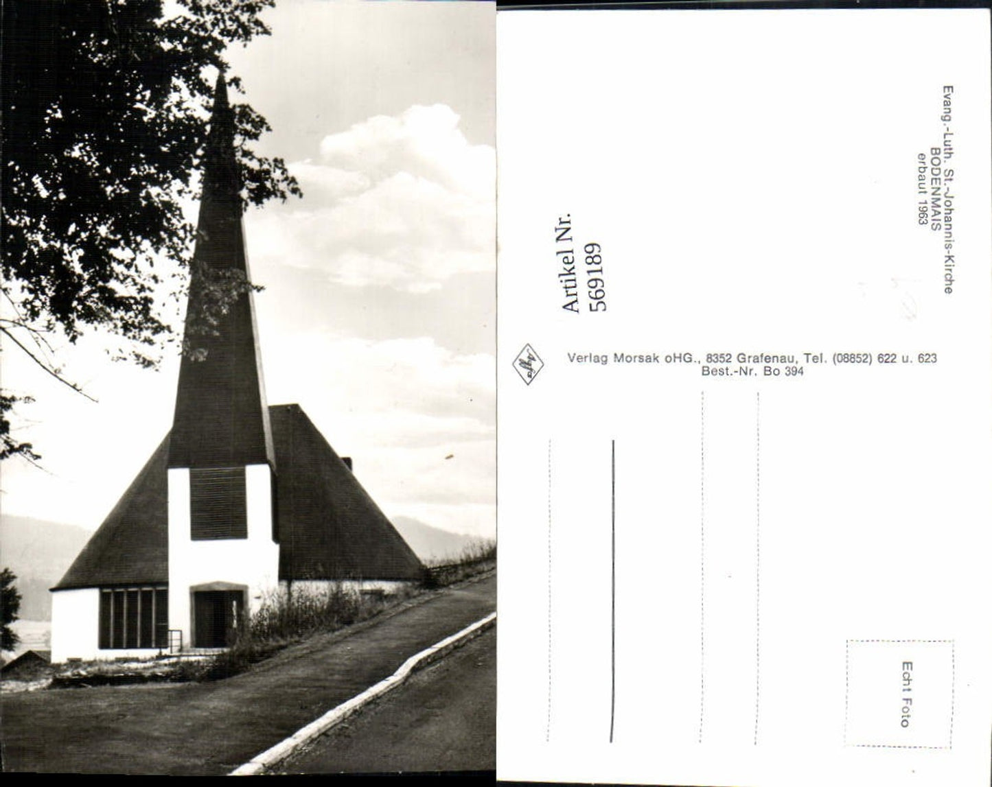 569189, Bodenmais Evangelical Lutheran St. John's Church