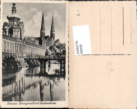 569195,Dresden Zwingerwall m. Sophienkirche